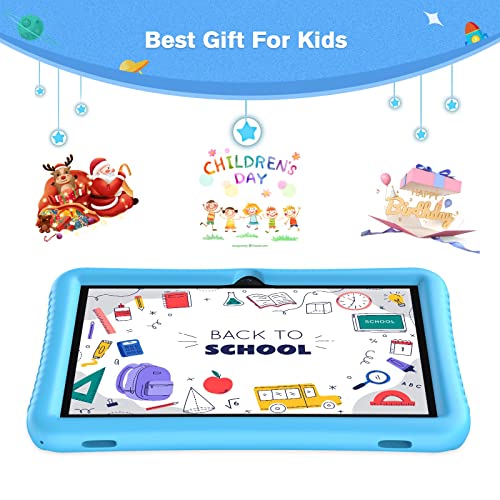 TOSCiDO 10 inch Kids Tablet, Android 11 Tablet for Kids,32GB ROM, Quad Core Processor,IPS HD 1280 * 800 Display,Parental Control,WiFi,Dual Cameras with Kids Tablet Case - Blue - Image 8