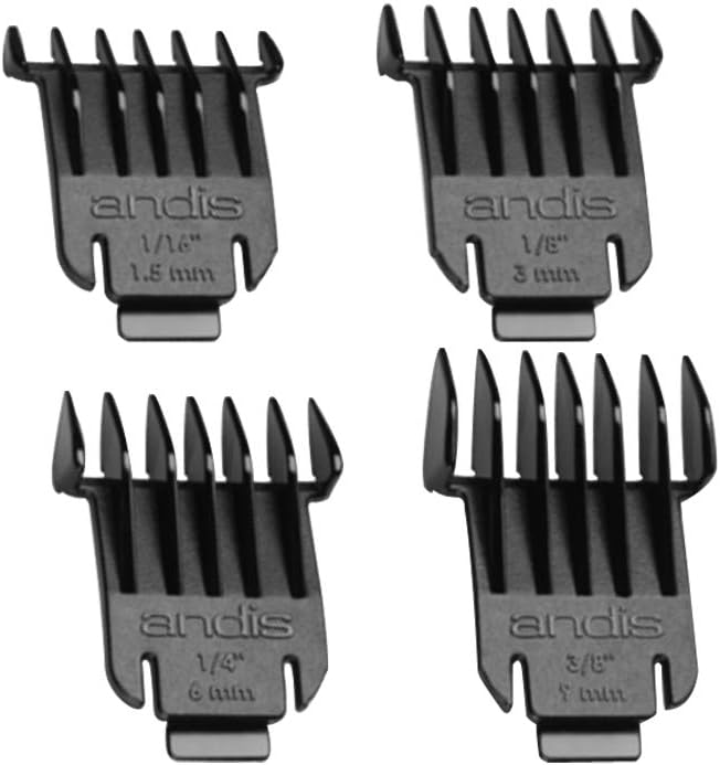 Slimline Pro Li D8 T-Blade 4 Attachment Combs Set, Black
