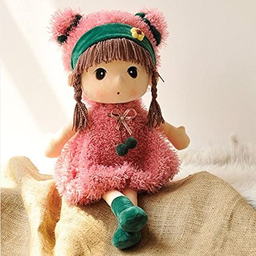 Poupée En Chiffon Douce 35cm - Jouet Peluche Pour Fille - Cadeau Anniversaire, Noël - Décoration Chambre Bébé