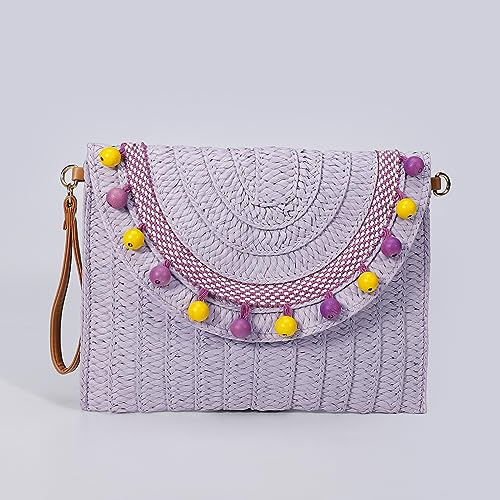 YELLOOP Straw Beach Bag Boho Tassels Small Crossbody Purses Women Y2k Crochet Bags Cute Purse Trendy 2025 Summer3