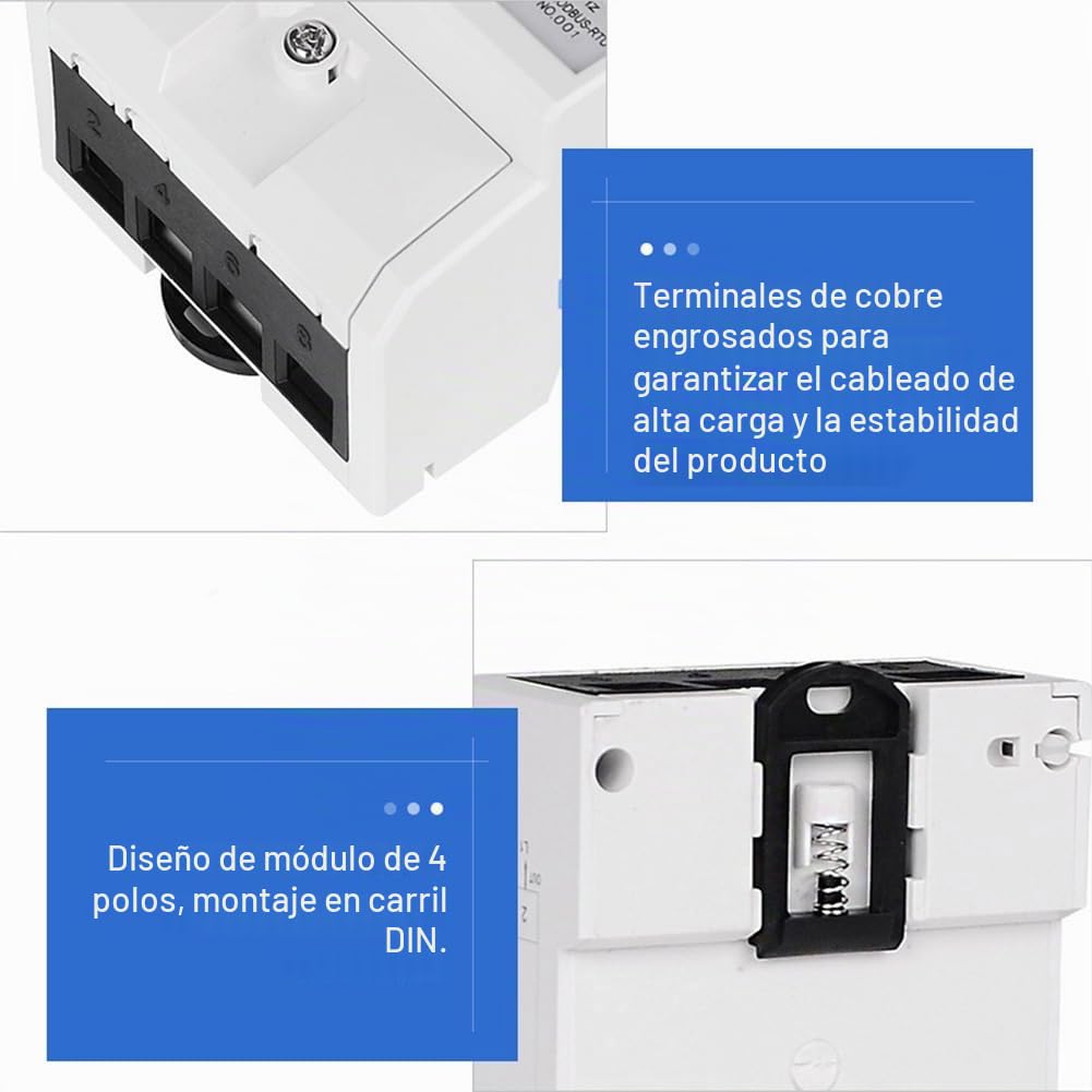 Medidor de Energía Trifásico, 220V/380V 5-80A Contador Eléctrico LCD Medidor de Electricidad Trifásico, Contador de Electricidad 3 Fases 4 Hilos, Contador de Corriente Alterna de MedicióN de Potencia