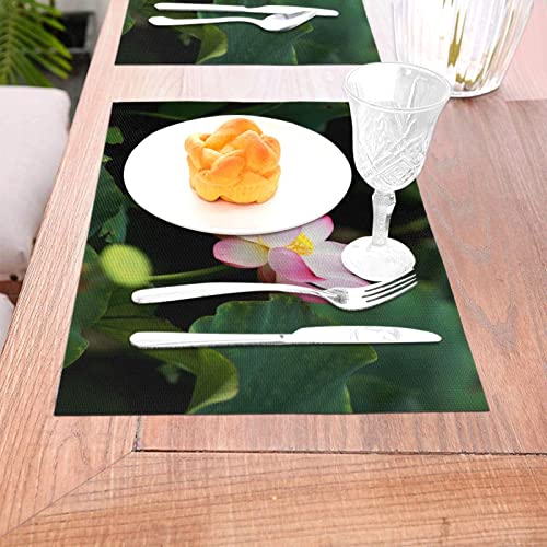 Set de table fleur de lotus x4 résistant à la chaleur pour salle à manger 30x45cm - 6
