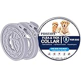 PROZADA [Nueva Fórmula] Collares Antiparasitario para Perros Impermeable, Garrapatas y Mosquitos, Tamaño Ajustable e Impermeable para Mascota Pequeño Mediano Grandes(57cm)