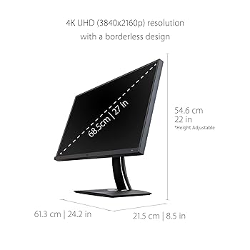 Viewsonic Vp2785-4K Colorpro Professional LCD Monitor 27