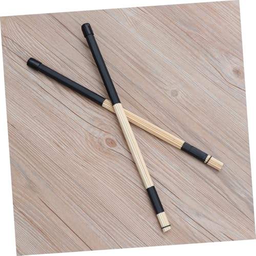 Baquetas HANABASS para Jazz y Música Folk, Ligeros y de Bajo Volumen, Cepillos de Varillas, Color Negro miniatura 7