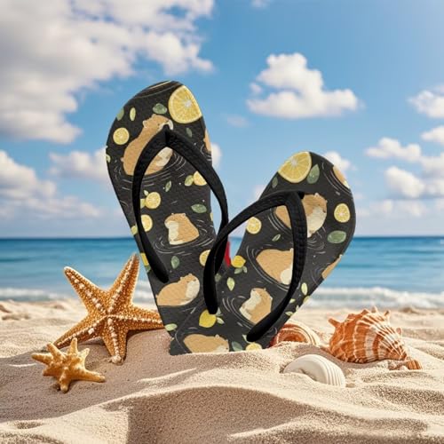 Girls Capybara Flip Flops Kids Slip on Thong Sandals Non Slip Summer Water Sport Shoes for Little Girls4