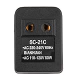 Praktisch für Reisen. Ndier Reise-Netzstecker AC Adapter EU US 110 V auf EU 220 V Spannungswandler