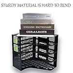 Ysenchan Magazine File Holder, Binder Organizer for Desk 4 Compartment, Desktop Storage Vertical File Holder Suitable for Newspaper, Files, Folders, Books(Black) - Image 5