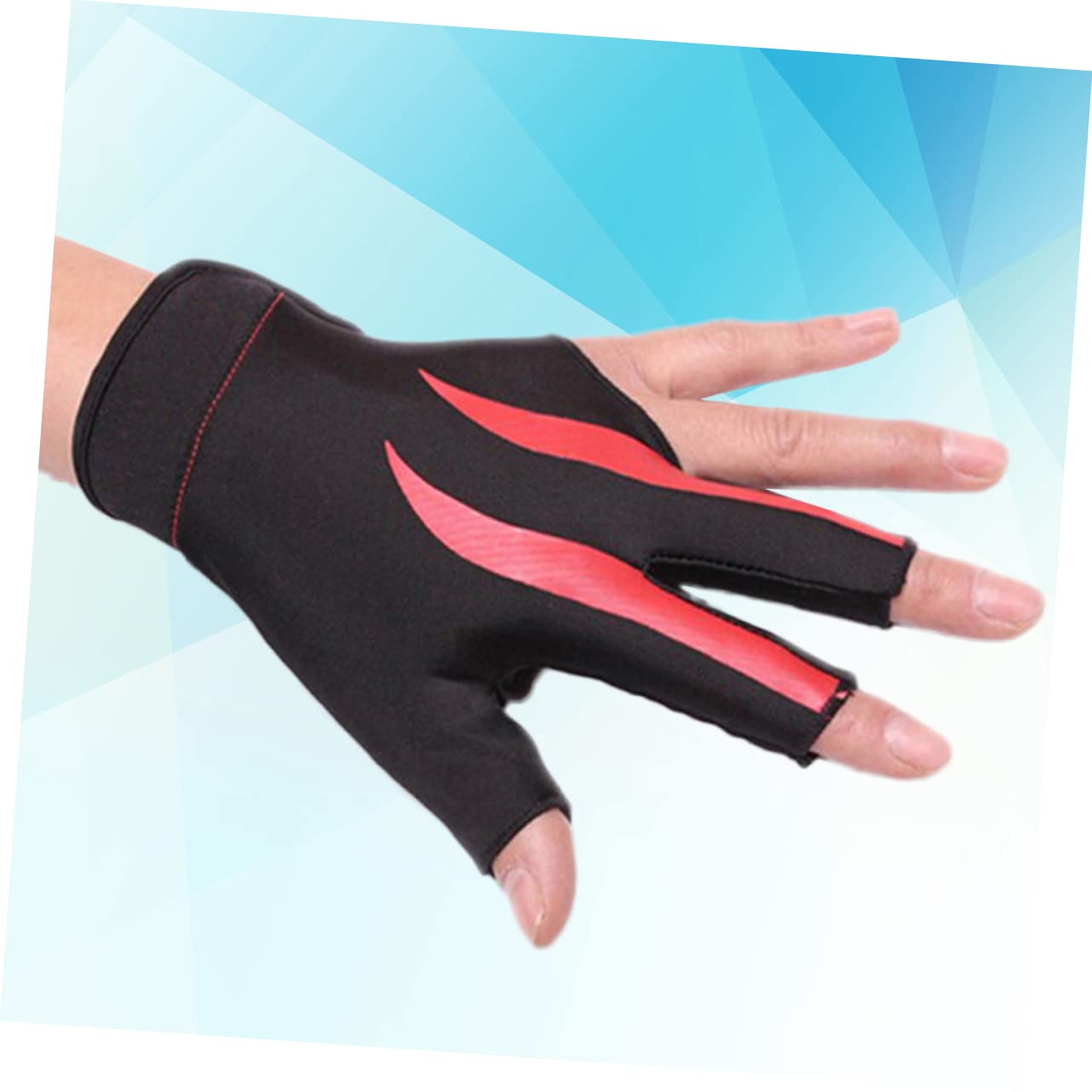 KOMBIUDA Pool Cue Shooter Glove Snooker Billiard Glove Stretchable Nylon for Left Hand