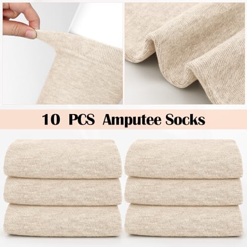 Image of 10 Pcs Prosthetic Stump Shrinkers Amputee Socks Stump Shrinker Prosthetic Limb Socks for Men Women