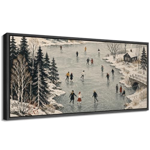 Image of MUDECOR Extra Large Framed Canvas Print Wall Art Skate Art for Living Room