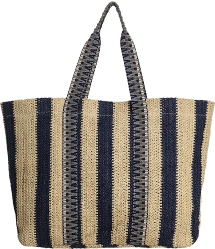 Sac de plage Cuba Maxi grand format 48x38x16 cm tressé pour cabas de voyage et été