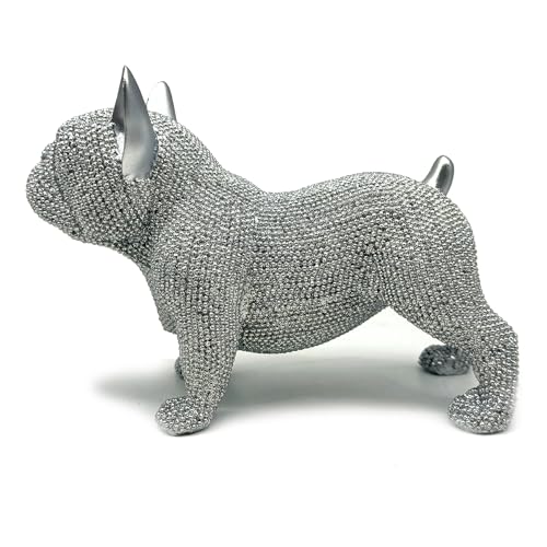 Estatua de Bulldog Francés en Resina para Decoración miniatura 4