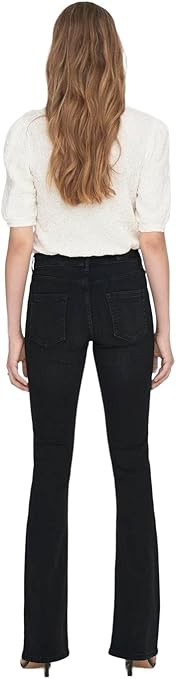 Only ONLBLUSH MID FLARED DNM TAI021 NOOS 15264050 kobalt blauw kopen