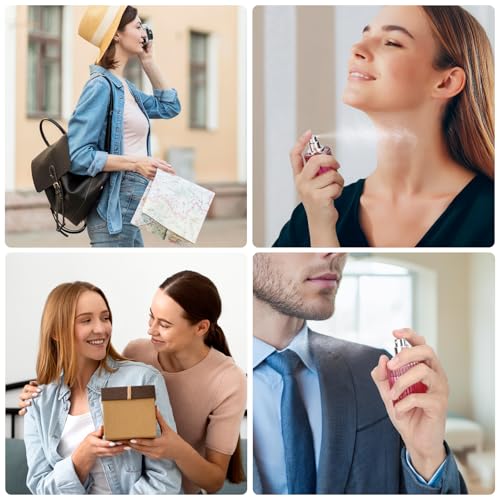 Flacons de parfum de voyage 30ml rechargeables | Kit élégant de 4 pièces