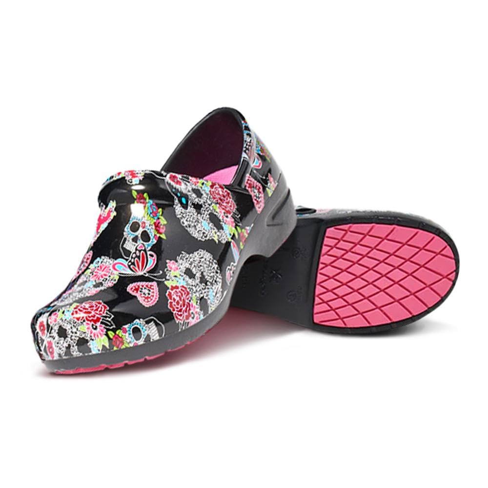 Anywear SR Angel Nursing Clogs - Non-Slip Work Shoes for Women & Men - Slip-Resistant Cushioned Nursing Shoes