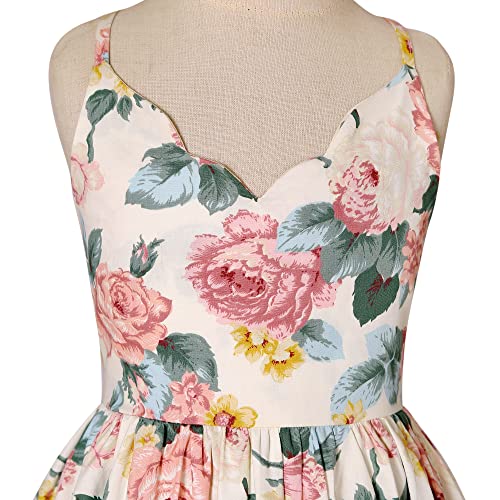 Jetfree Girls Dress Summer Halter Dress Off Shoulder Girls Party Sundress Cold Swing Cassual Formal Dresses4