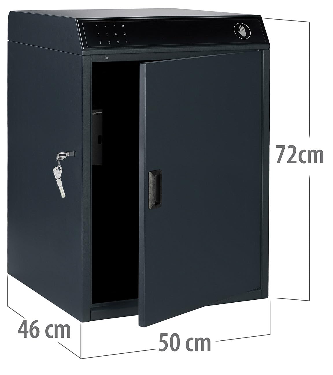 Boîte aux lettres connectée pour colis 46 x 72 x 50 cm avec passerelle réseau [AGT]