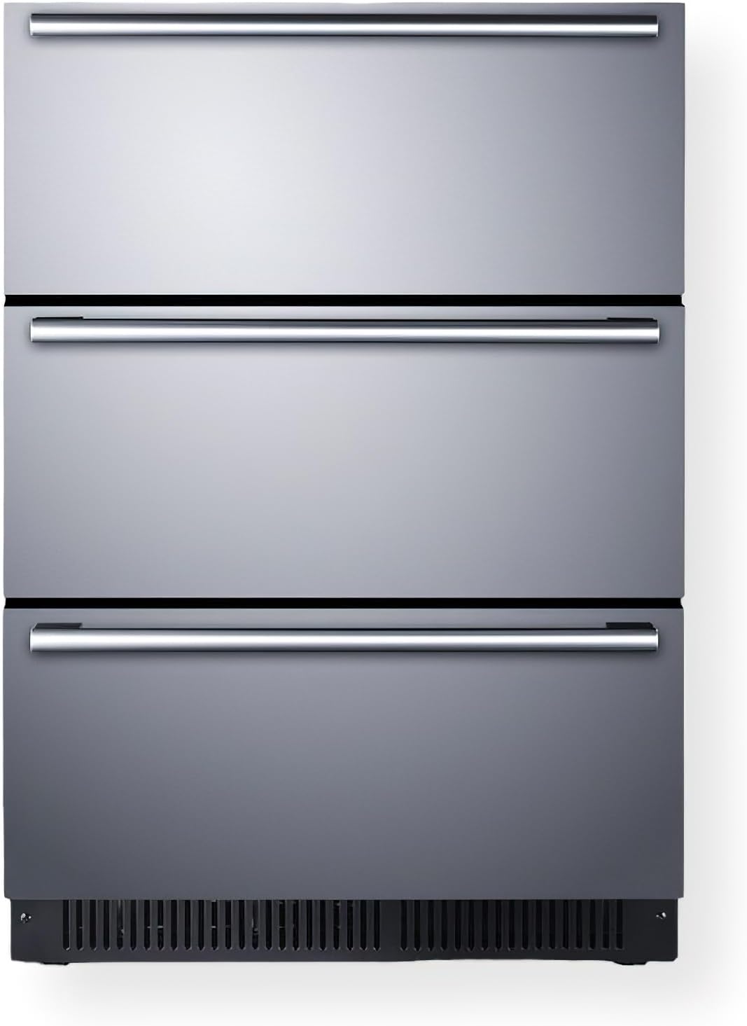 Summit 24" Built-In 3-Drawer Refrigerator, 4.9 cu.ft, Outdoor, Stainless Steel- SP6DS3D