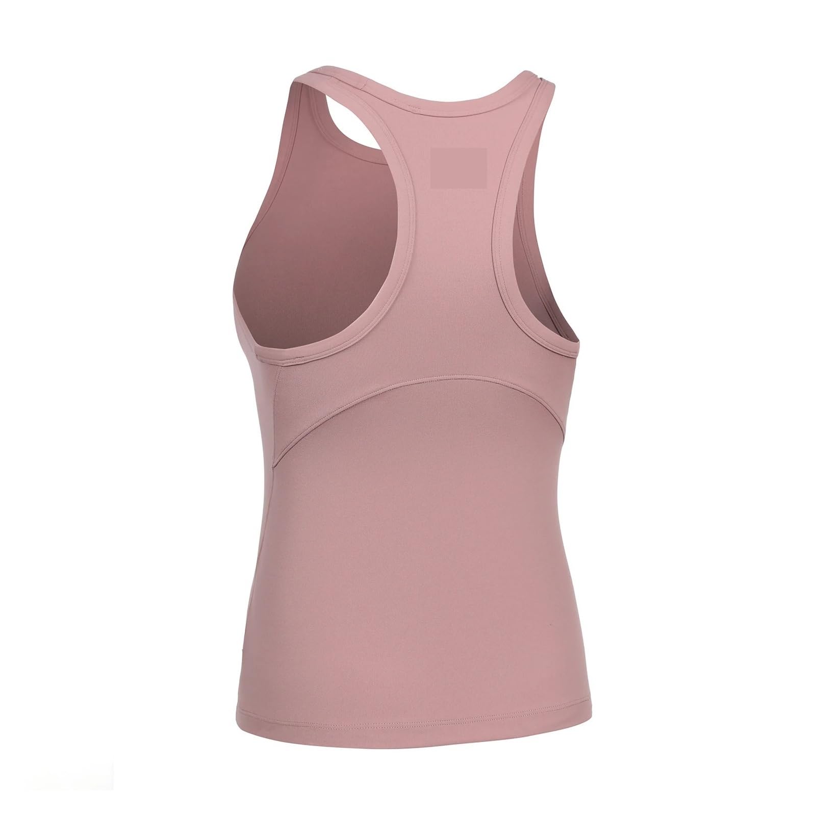 Canotte da Allenamento da Donna Canotte da Donna Senza Cuciture con Reggiseno Imbottito, Scollo Rotondo, Canotta Lunga Atletica Dimagrante(7,US XS(0-2))