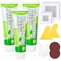 Mckanti 3 Pcs Drywall Repair Kit, Spackle Wall Repair Kit with Drywall Patch Kit for Dry Wall Hole Repair, Wall Mending Agent with 4 Pcs Drywall Patch, Sandpaper, Scraper for Wall Repair