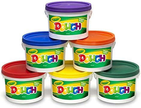 Crayola Dough Set Of 6 Tubs Red Orange Green Yellow Purple Blue By Crayola Llc