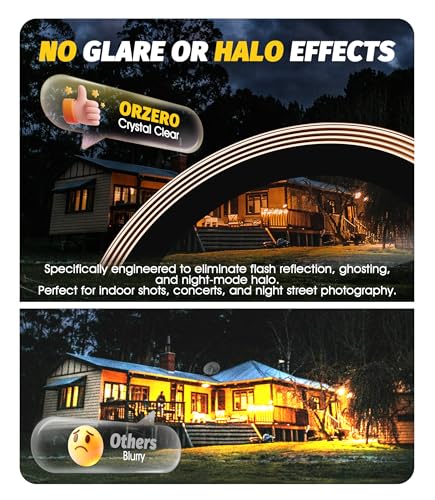Image of (3 Sets) Orzero Camera Lens Protector Compatible for iPhone 17 Pro&17 Pro Max&16 Pro&16 Pro Max&15 Pro&15 Pro Max&14 Pro&14 Pro Max, [EZ Install] [Case-Friendly] 9H Tempered Glass CD Pattern Lens