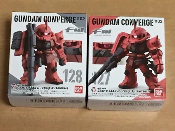 ガンダムコンバージ　シャア専用ザクⅡ改 Amazon | コンバージ ＃02 シャア専用ザクⅡ オリジン版 2種セット
