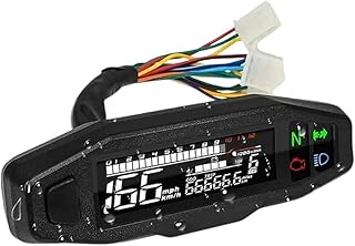 AD Compatible with Multiple Devices Motorcycle SpeedoTrackier Metier Digital Speed Trackier Metier LED TachoTrackier Metier Dashboard Instrument Panel Trackier Metier LCD Display Y Bracket