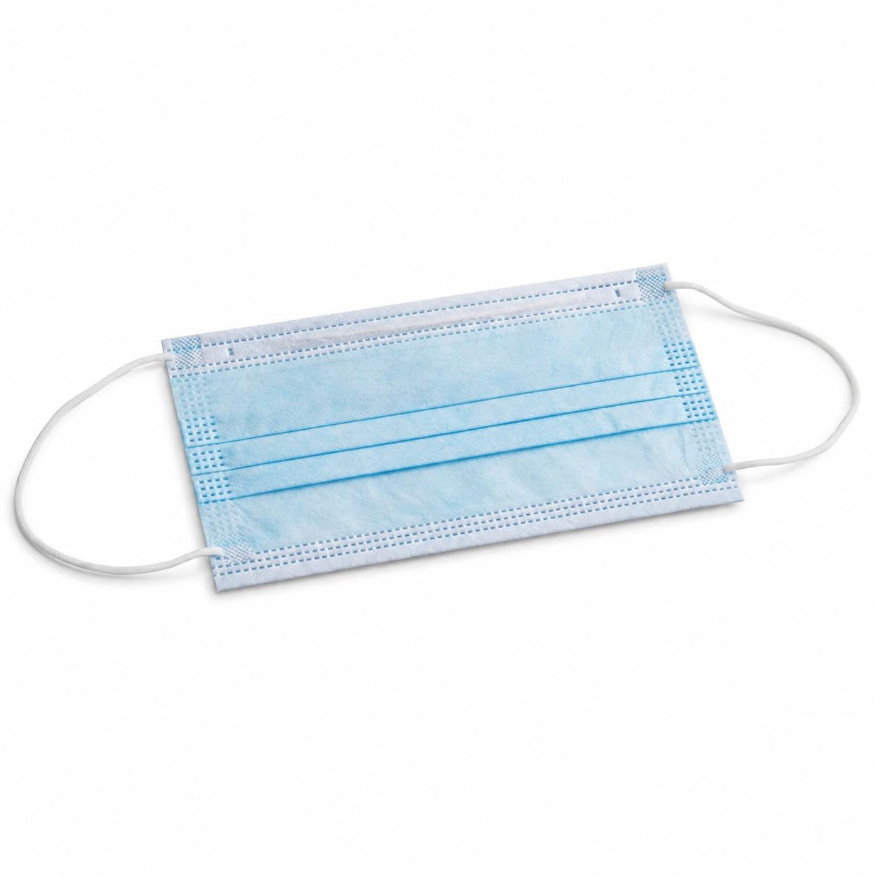 3-Ply Disposable Face Masks by Glownary – 1 Count (Pack of 2000), Polypropylene, Blue, Pack of 2000, Model 167msfm