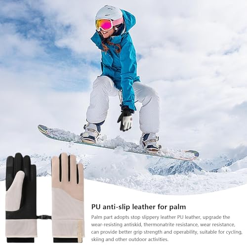 de ciclismo para mulheres com tela sensível ao toque, femininas para esportes ao ar livre de inverno