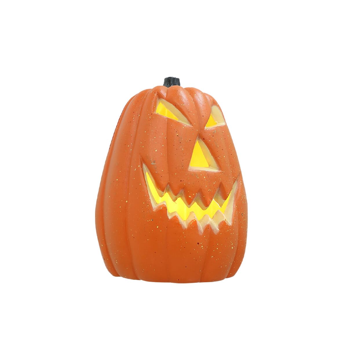 OSALADI 1 Pcs Halloween Pumpkin Night Light Battery Operated Halloween Lights Up Jack- O- Lantern for Halloween Thanksgiving Decoration Orange