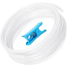 Redrex Smooth 5 m PTFE Hose Bowden Tube for 1.75 mm with Cutting Device 2.5 mm ID x 4 mm OD Compatible with Bambu Lab A1 / A1 mini / P1P / P1S / X1C K1 / K1 Max / Ender 3 V3 3D Printer Transparent