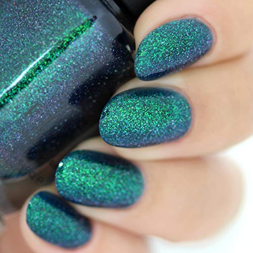 Image of ILNP Riddle Me This - Deep Blue Holographic Shimmer Nail Polish