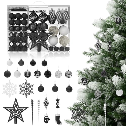 ACXIN 138er Set Weihnachtskugeln aus Kunststoff, Bruchsicher,...