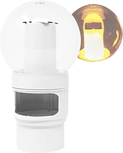 SWIMLINE HYDROTOOLS Dispensador de cloro flotante para piscinas sobre el suelo y enterradas, spas  Decoración de piscina con antorcha de llama LED