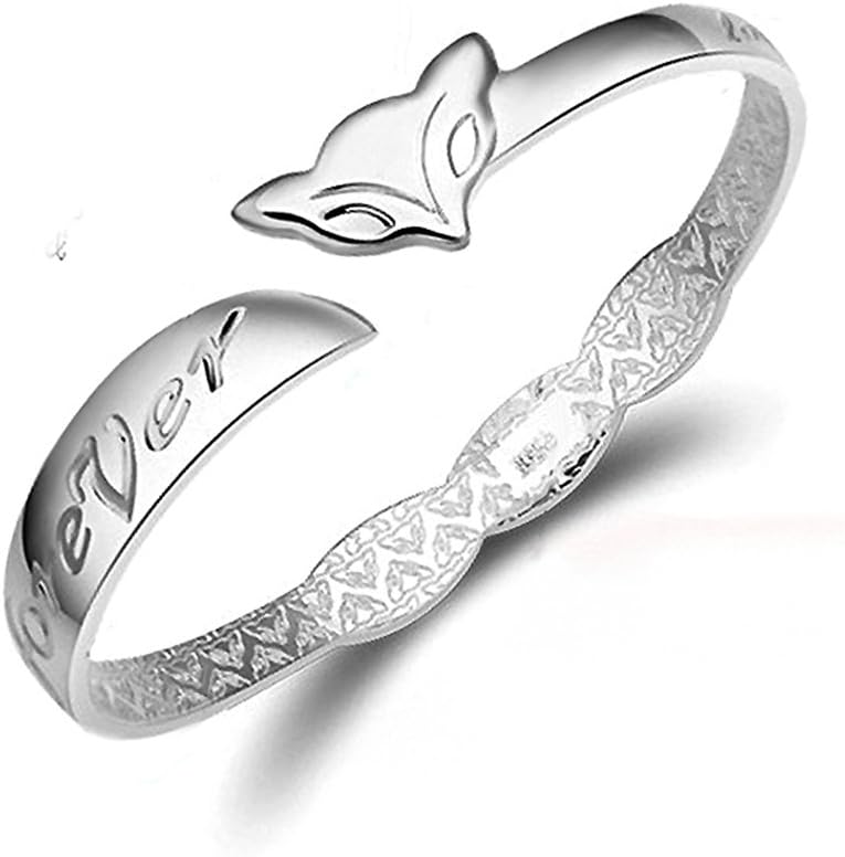 Sunnying Women's Fashion Jewelry Plated 925 Sterling Silver Little Fox Bracelet
