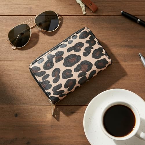 Bolsillo para monedas y tarjetas en monedero de piel sintética estampado de serpiente 2