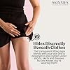 Skinnies Instant Thigh Lift Tape - Patented & Made in USA - Clear Adhesive Strips Instantly Lift Loose Skin and Smooth Cellulite - Sweatproof and All-Day Wear Body Tape for Women - 5 Pairs #3