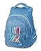 Produktbild Rucksack Fame Laces in hellblau, mit 3 Fächern, Seitentaschen, atmungsaktive Polster und Brustgurt, ca. 44 x 32 x 24 cm, 32 Liter