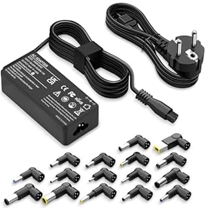 ELEHILS 90 W Universal Ladegerät Laptop Adapter kompatibel mit HP Dell Lenovo Acer ASUS Samsung Sony Gateway Laptop Chromebook Netzkabel mit 16 Tipps