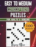 Easy to Medium Crossword Puzzle Book For Adults and Seniors - 100 Puzzles: Easy on the Eyes and Mind-Stimulating Challenges for Mental Relaxation and Eye Comfort