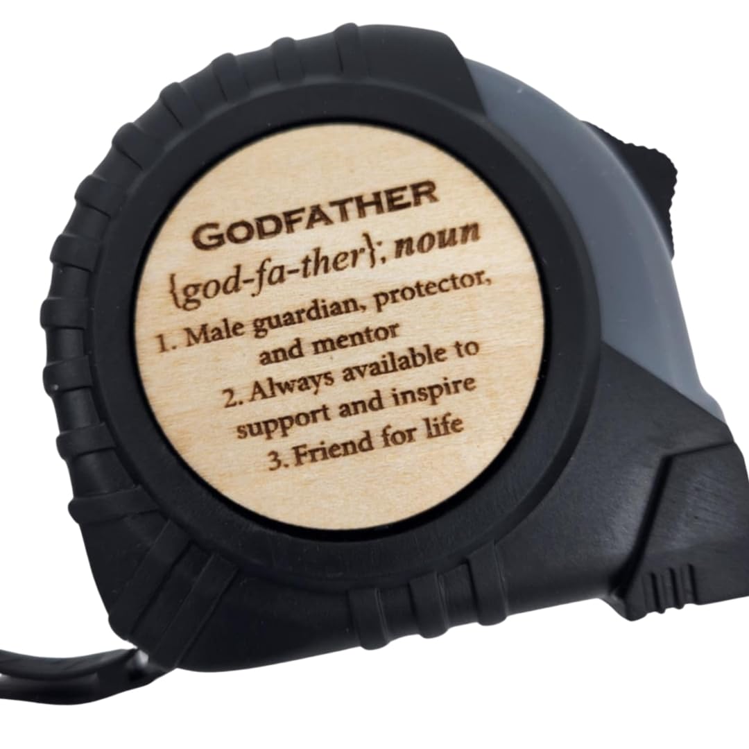 Godfather Gifts from Godchild, Godfather Gift, Will You be My Godparents Proposal Gift, God Parents Presents Proposal, God Father's Present, Baptism, Uncle, Engraved Tape Measure