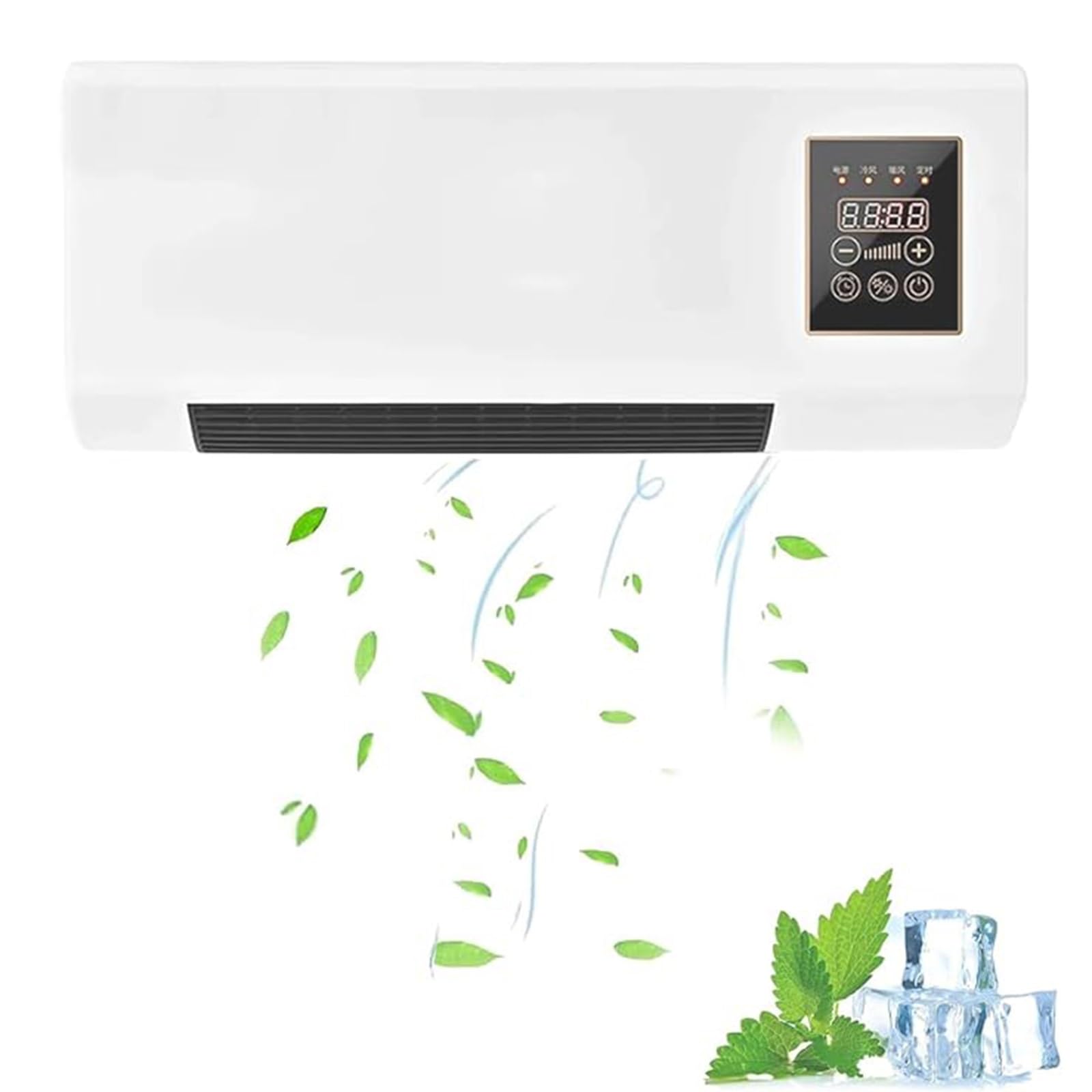 Sohodoo A Climafy Portable Ductless Ir Conditioner, Wall Mounted Split Max Ir Conditioner,Super Quiet Mini Split Natural Wind/Heating System For Bedroom Living Room(A)