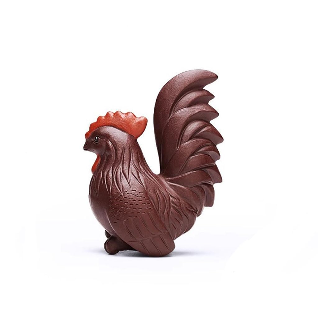 SAMCIOI Tea Pet Kung Fu Tea Set Home Tea Table Tray Zodiac Chicken Small Ornaments Living Room Desktop Pet Teaware Ornaments