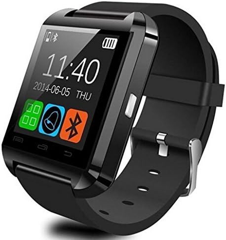 Alike U8 Bluetooth SmartWatch Reloj de pulsera visualización táctil para  iOS Android Smartphone), color negro : Electrónica - Amazon.com