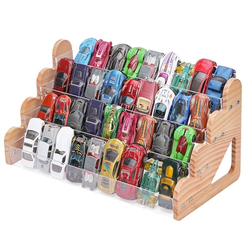 KISLANE 4-Tier Clear Diecast Car Display Rack