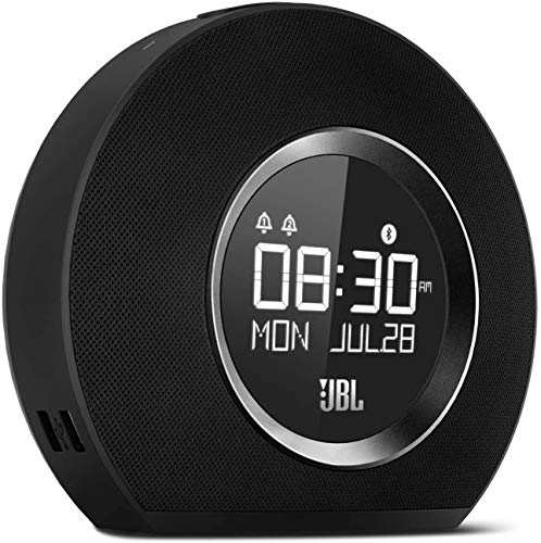 Image of JBL Horizon Bluetooth Clock Radio with USB Charging and Ambient Light Speaker-Black