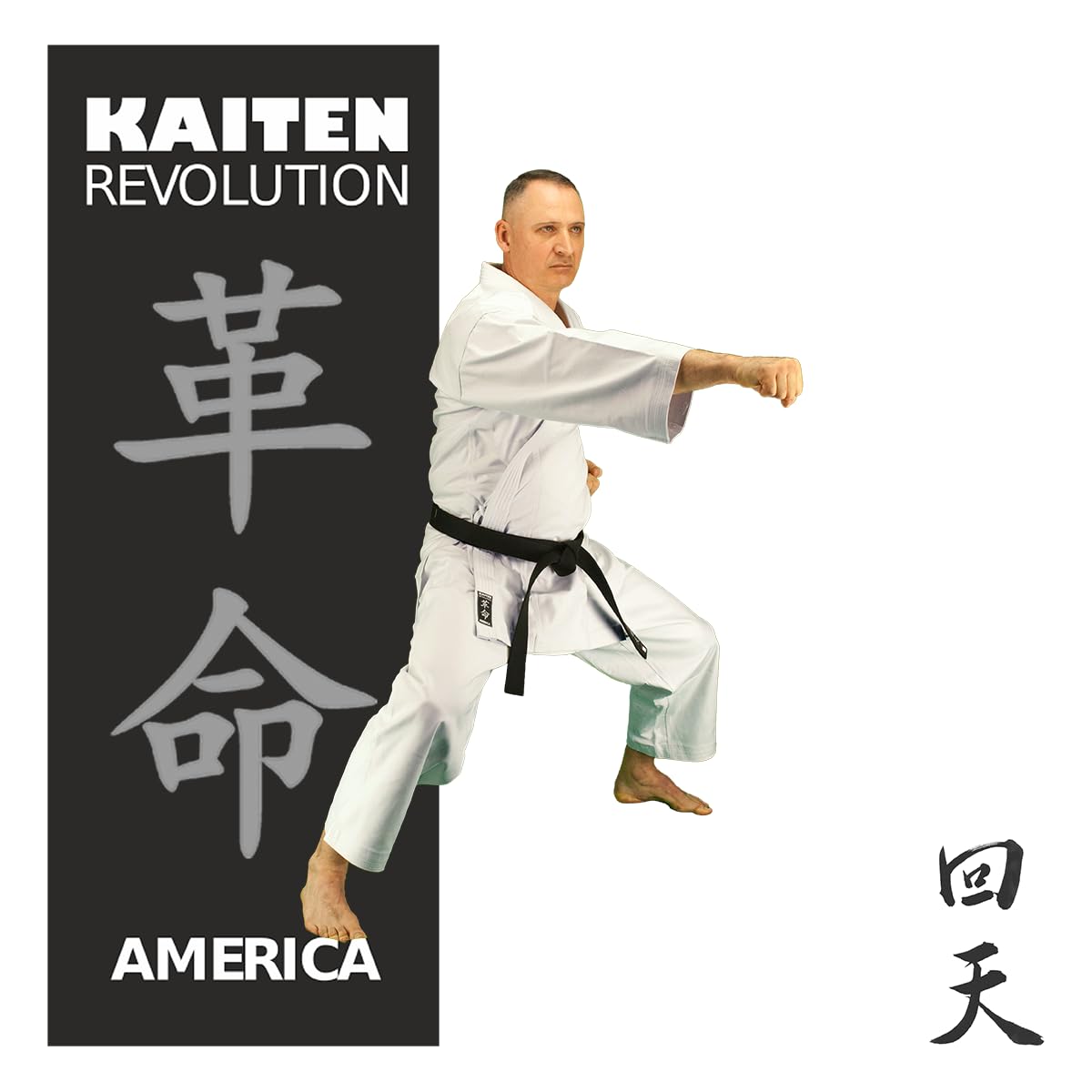 KAITEN Survêtement de karaté America Regular - Karaté Gi - Pantalon blanc avec élastique