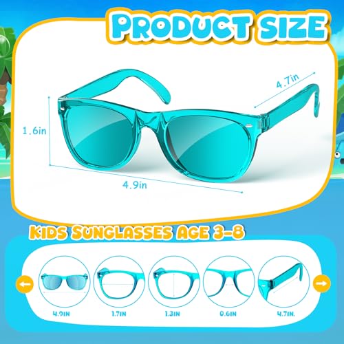 27 PACK Kids Sunglasses Bulk Party Favors,Neon Sunglasses with UV400 Protection,80s Retro for Boys Girls Age 3-8, Beach Pool Birthday Party Supplies, End of Year Student Gifts Goody Bag3